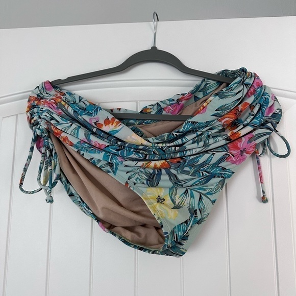 SWIM BY CACIQUE Lane Bryant Flamingo Tropical pattern 3/$20 - Picture 1 of 3